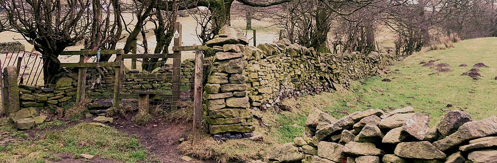 A stile near Butterley Reservoir Marsden
