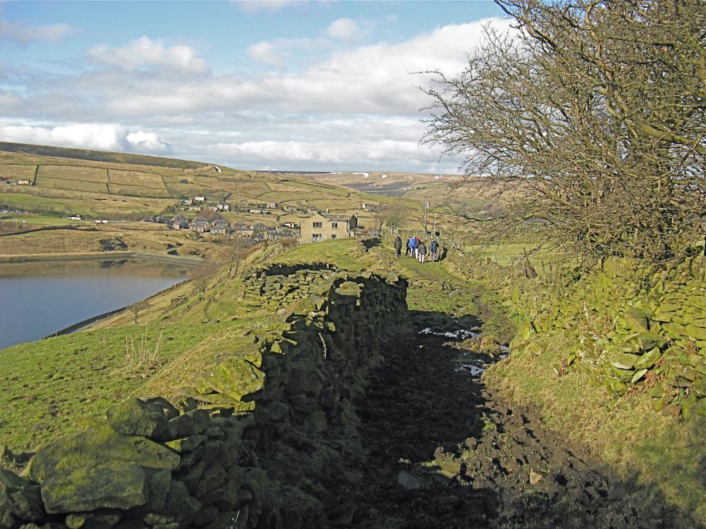 Intake head Walk from MArsden Walkers are Welcome showing part of the route